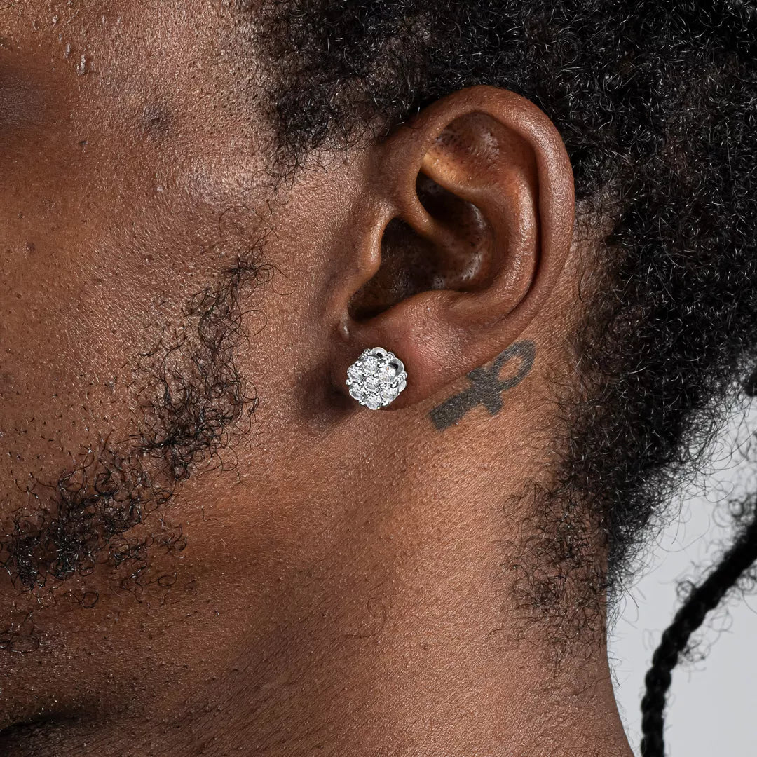Moissanite S925 Full Paved Stud Earrings